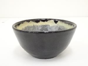 ブルガリア製　黒釉窯変菓子鉢